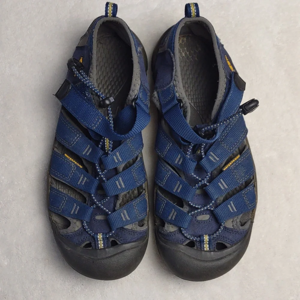 Keen Newport H2 Sandals Blue Yellow Youth Size 6